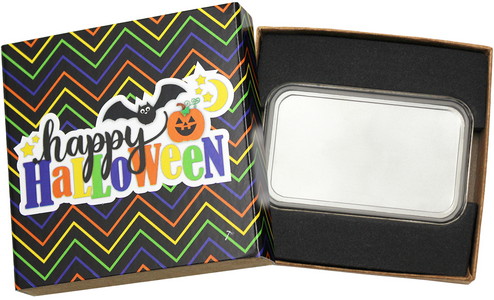 SilverTowne Natural Kraft Paper Gift Box with Halloween Box Sleeve
